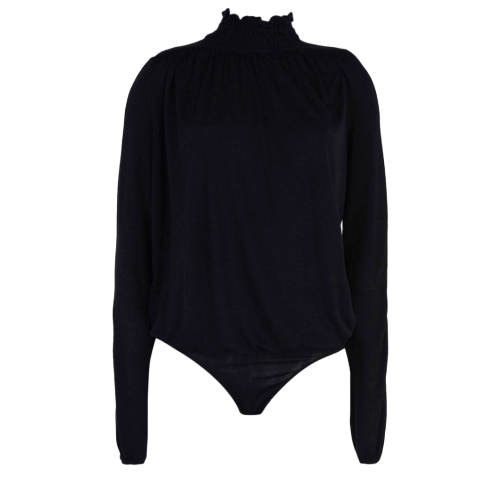 New Patrizia Pepe Maglia bkack turtleneck bodysuit